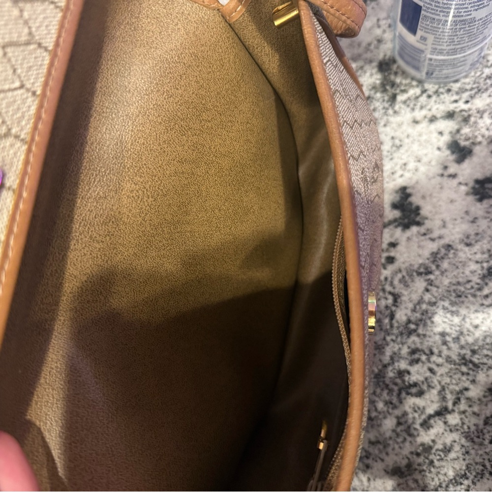 CHRISTIAN DIOR VINTAGE HONEY COMB BAG WITH STRAP - Picture 7 of 11